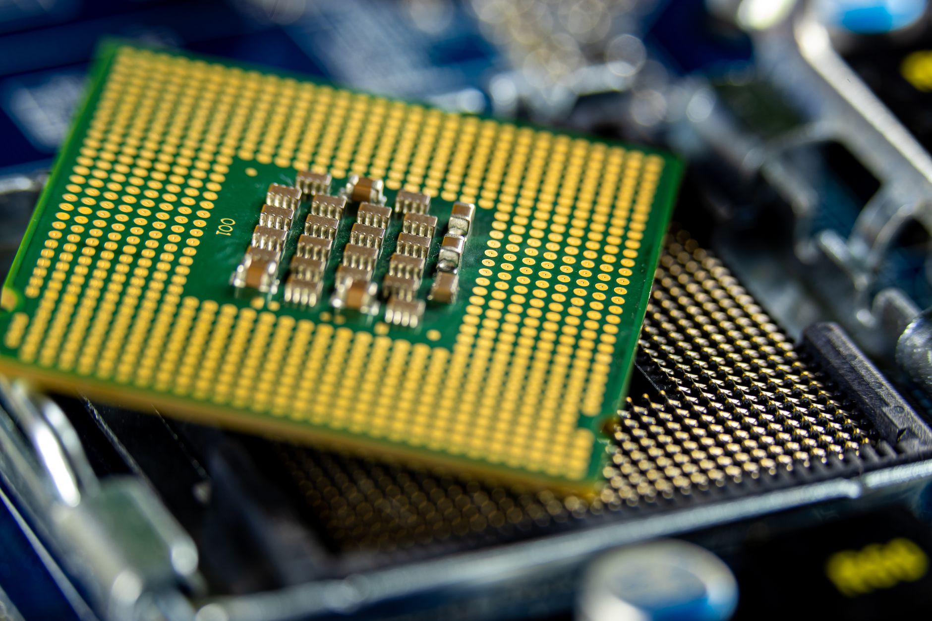 High tech circuit board representation